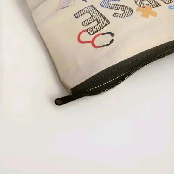 Nurse Themed Canvas Pouch - Picture 4 of 4
